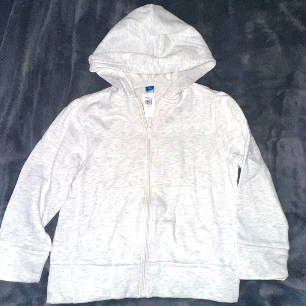 Old navy kids gray zip up hoodie